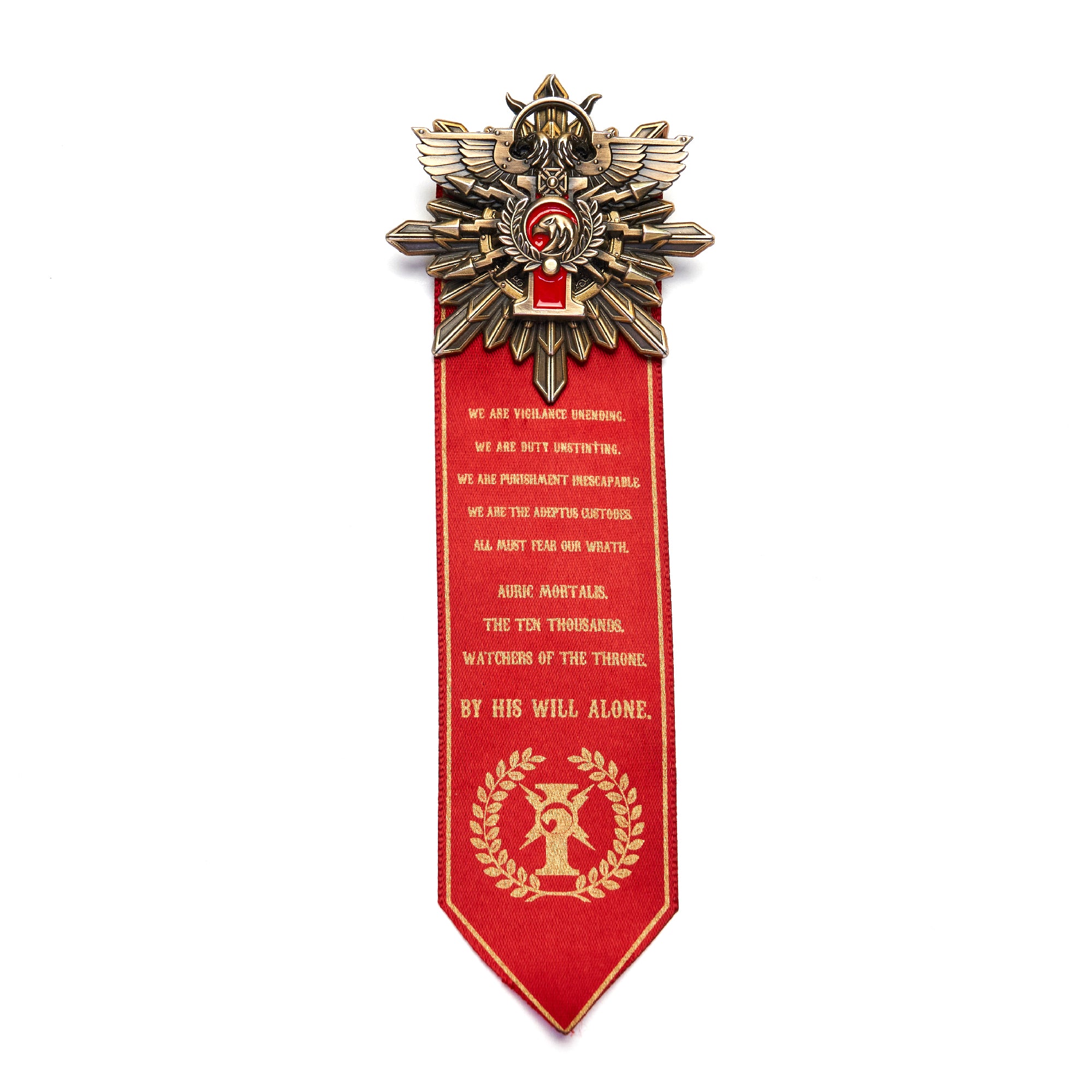 StarForget Brooch Mark of the Ten Thousand Golden Legion Adeptus Custudes Warhammer 40K Merchandise Pin Badge